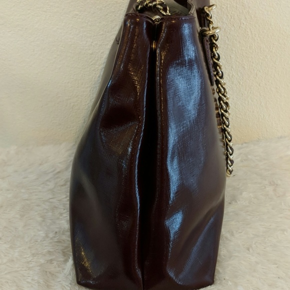 Coach Maroon Leather Shoulder Bag - Picture 7 of 8